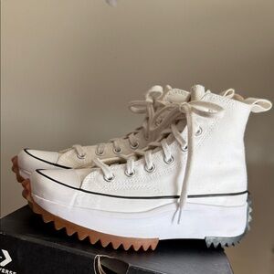 Converse White High-Top Sneakers